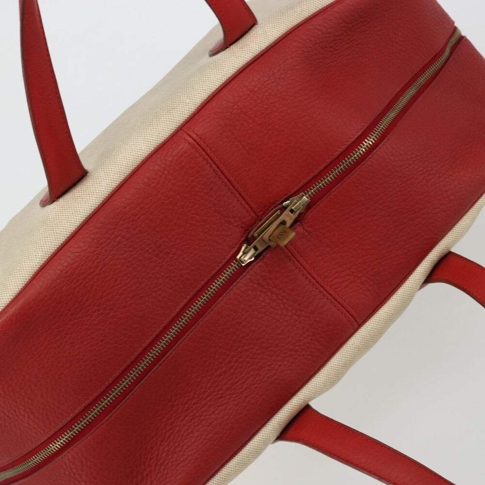 Hermes Coated Canvas Victoria 43 Handbag Beige - Picture 2 of 16